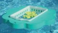 Плавающий плот из ППУ Яркой расцветки- поддержка корзины для игрущек.  Арт. 037-0006