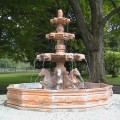Скульптурный большой фонтан со статуями лошадей, для дома и парка код Polien 5-20